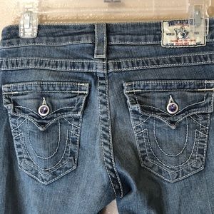 True religion with purple Swarovski crystals